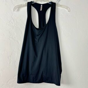 Fabletics Tank Top Camisole Solid Black Pheonix‎ Lite Racerback Scoop Neck Yoga
